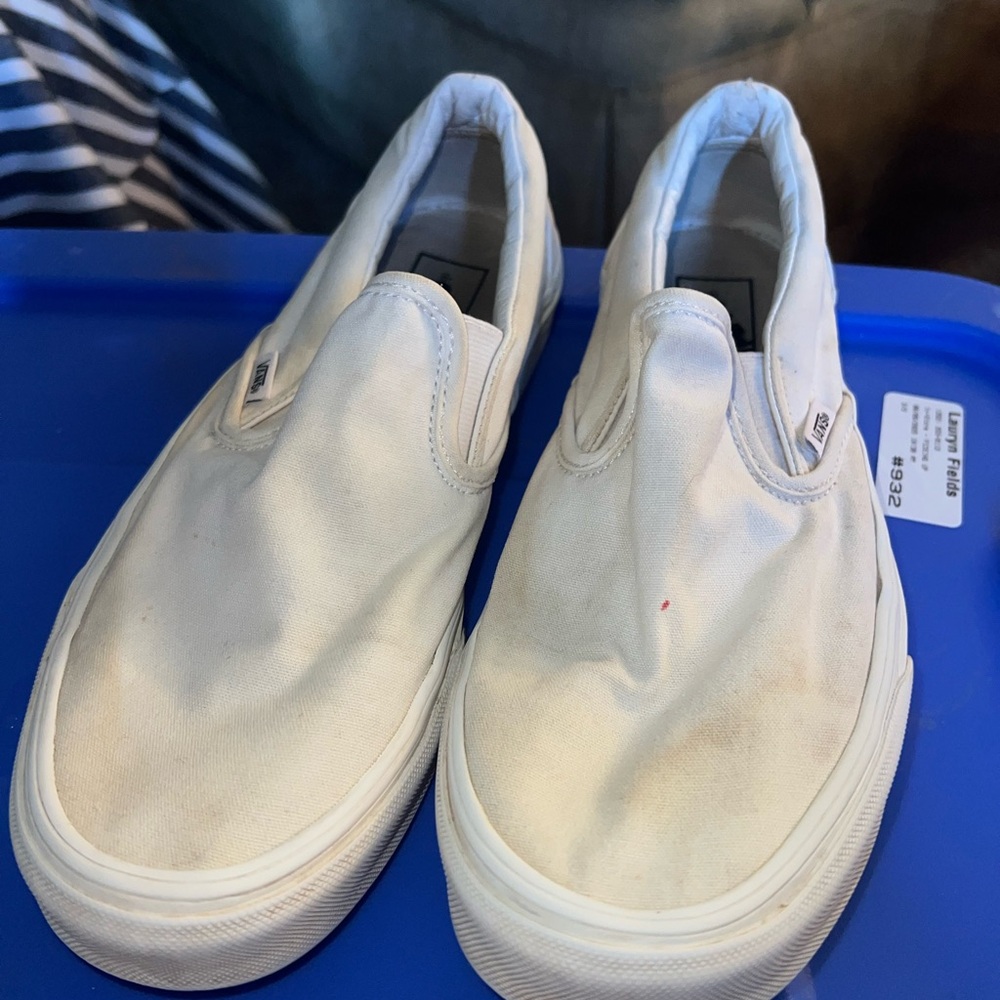 White Van Slip-On Sneakers